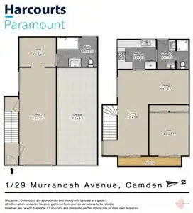 Floorplan of Homely semi-detached listing, 1/29 Murrandah Ave, Camden NSW 2570
