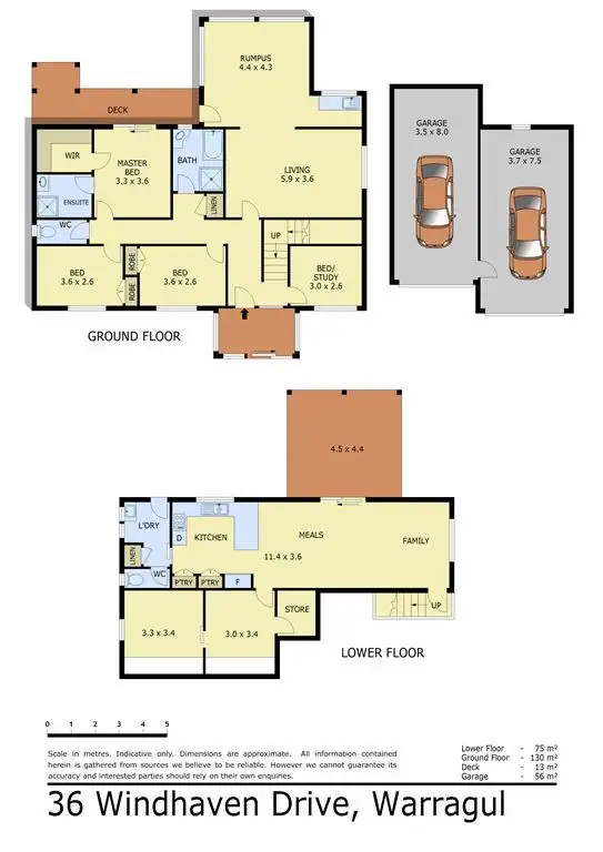 Floorplan of Homely house listing, 36 Windhaven Drive, Warragul VIC 3820