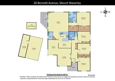 Floorplan of Homely house listing, 26 Bennett Avenue, Mount Waverley VIC 3149