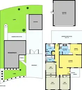 Floorplan of Homely house listing, 6 Orana Place, Epping VIC 3076