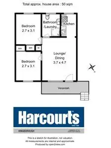 Floorplan of Homely unit listing, 7/5 Beach Road, Sandy Bay TAS 7005