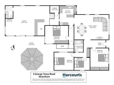 Floorplan of Homely house listing, 3 Georgetown Road, Newnham TAS 7248