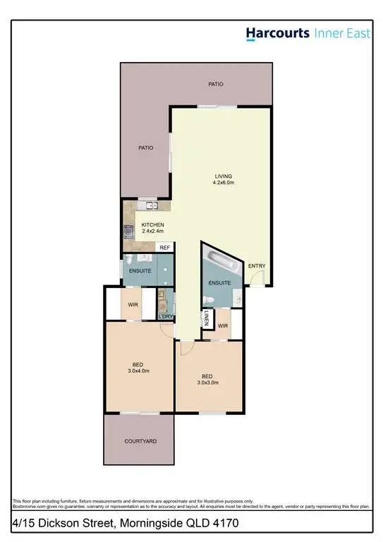 Floorplan of Homely apartment listing, 4/15 Dickson St, Morningside QLD 4170
