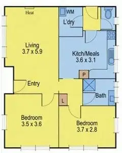 Floorplan of Homely house listing, 2 Wren Street, Norlane VIC 3214