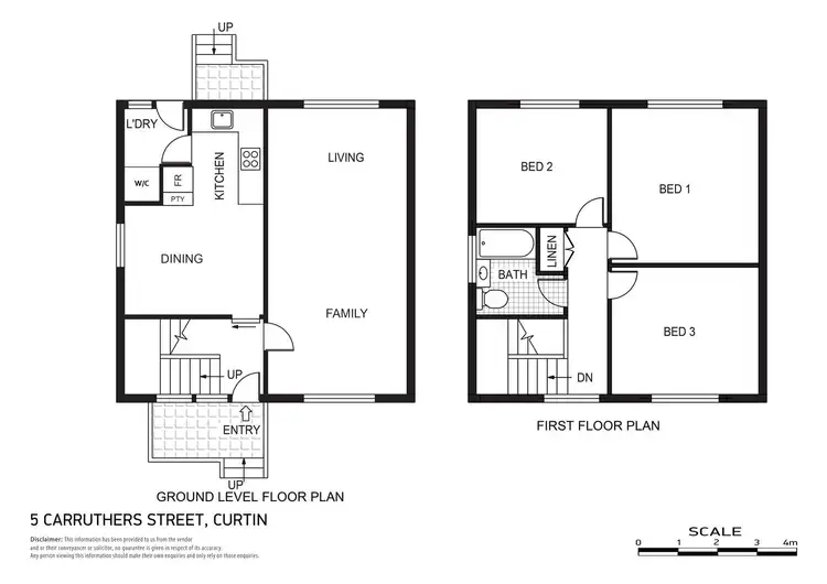Floorplan of Homely semi-detached listing, 5 Carruthers Street, Curtin ACT 2605
