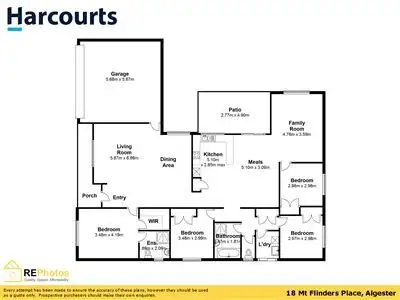 Floorplan of Homely house listing, 18 Mt Flinders Place, Algester QLD 4115