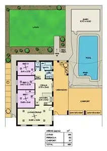 Floorplan of Homely house listing, 22 Parkview Rise, Hackham SA 5163