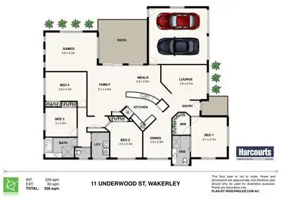 Floorplan of Homely house listing, 11 Underwood Street, Wakerley QLD 4154