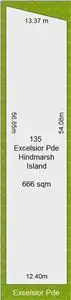 Floorplan of Homely land listing, 135 Excelsior Parade, Hindmarsh Island SA 5214