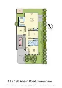 Floorplan of Homely unit listing, 13/120 Ahern Road, Pakenham VIC 3810