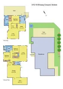 Floorplan of Homely townhouse listing, 4/16-18 Wirraway Crescent, Norlane VIC 3214