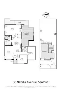 Floorplan of Homely house listing, 36 Nabilla Avenue, Seaford VIC 3198