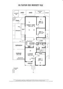 Floorplan of Homely house listing, 16A Flavian Cres, Morphett Vale SA 5162