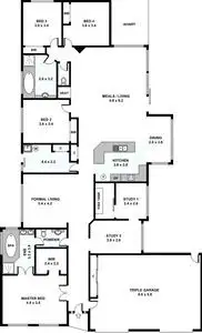 Floorplan of Homely house listing, 14. Ribera Ct, Werribee VIC 3030