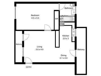 Floorplan of Homely unit listing, 11/2 Tarlton St, Somerton Park SA 5044