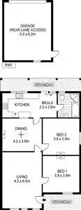 Floorplan of Homely house listing, 83 Sydenham Road, Norwood SA 5067