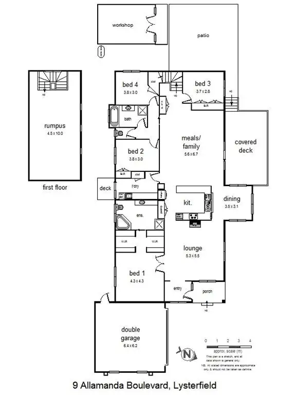 Floorplan of Homely house listing, 9 Allamanda Boulevard, Lysterfield VIC 3156