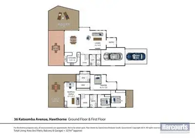 Floorplan of Homely house listing, 36 Katoomba Avenue, Hawthorne QLD 4171