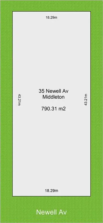 Floorplan of Homely land listing, 35 Newell Avenue, Middleton SA 5213