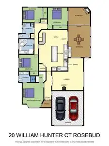 Floorplan of Homely house listing, 20 William Hunter Court, Rosebud VIC 3939