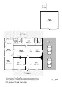 Floorplan of Homely house listing, 709 Research Road, Nuriootpa SA 5355