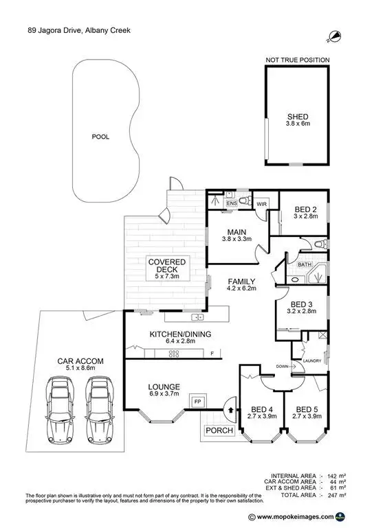 Floorplan of Homely house listing, 89 Jagora Drive, Albany Creek QLD 4035