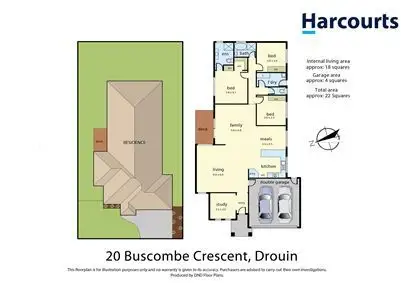 Floorplan of Homely house listing, 20 Buscombe Crescent, Drouin VIC 3818