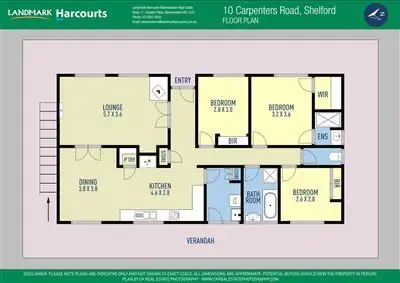 Floorplan of Homely house listing, 10 Carpenters Road, Shelford VIC 3329