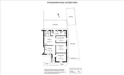 Floorplan of Homely semi-detached listing, 6 Peacemarsh Road, Davoren Park SA 5113
