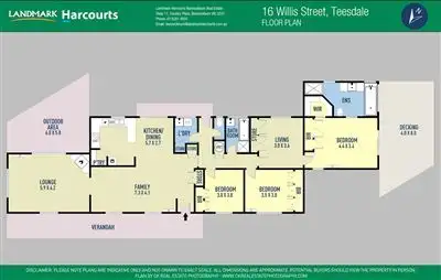 Floorplan of Homely house listing, 16 Willis Street, Teesdale VIC 3328