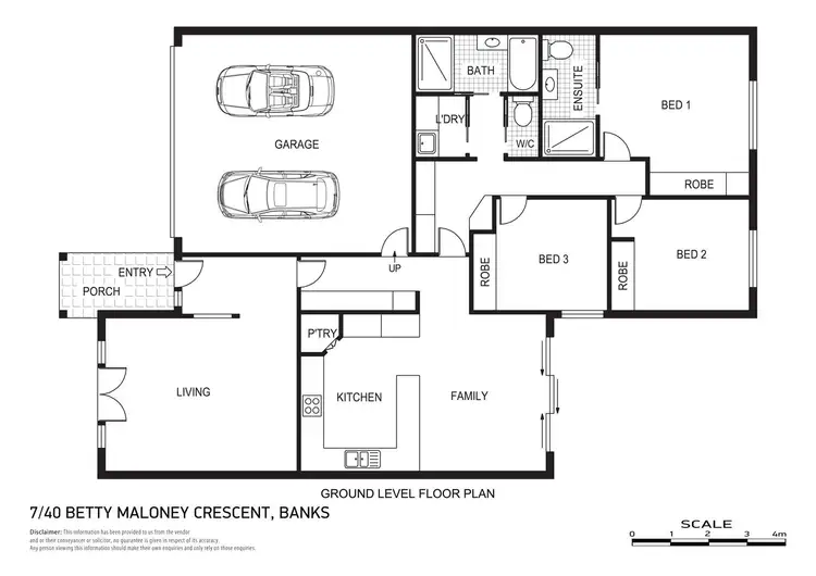 Floorplan of Homely house listing, 7/40 Betty Maloney Crescent, Banks ACT 2906