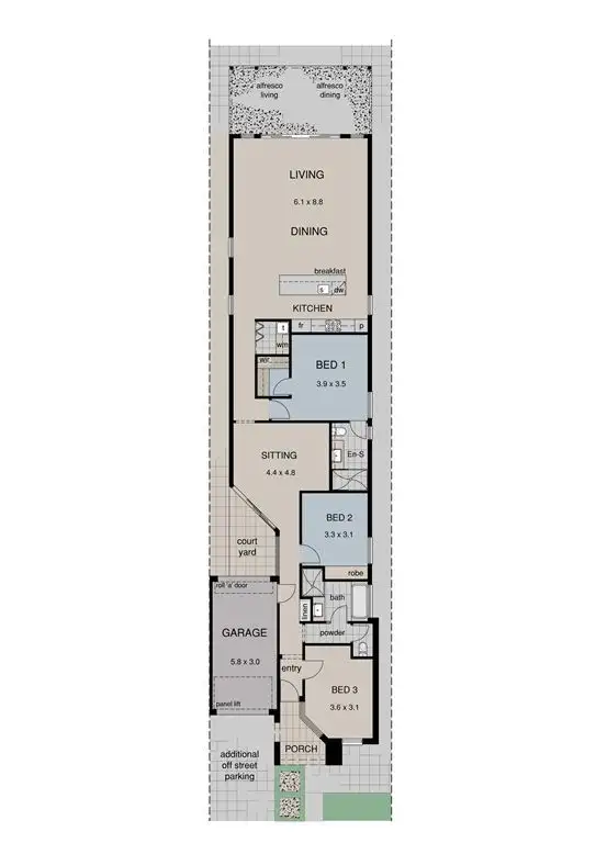 Floorplan of Homely house listing, 8A Raymond Grove, Warradale SA 5046