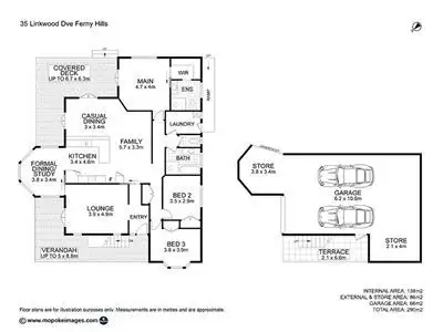 Floorplan of Homely house listing, 35 Linkwood Drive, Ferny Hills QLD 4055