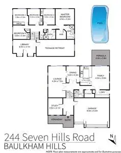 Floorplan of Homely house listing, 244 Seven Hills Road, Baulkham Hills NSW 2153