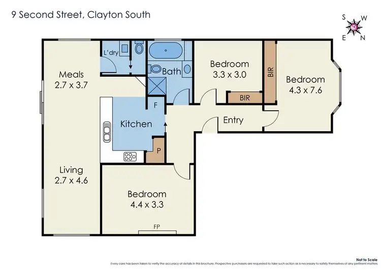Floorplan of Homely unit listing, 1/9 Second Street, Clayton South VIC 3169