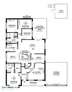 Floorplan of Homely house listing, 14 Edith Close, Hillbank SA 5112