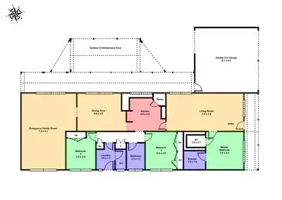 Floorplan of Homely house listing, 2 Mellor Court, Wendouree VIC 3355