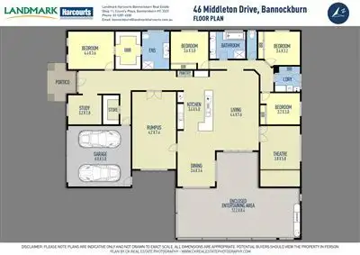 Floorplan of Homely house listing, 46 Middleton Drive, Bannockburn VIC 3331