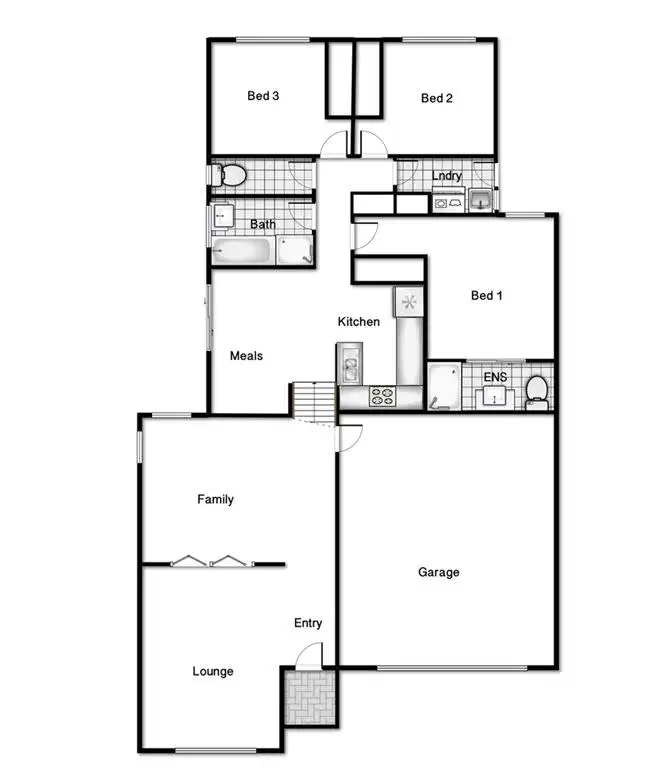 Floorplan of Homely townhouse listing, 3/6 Burrumarra Avenue, Ngunnawal ACT 2913