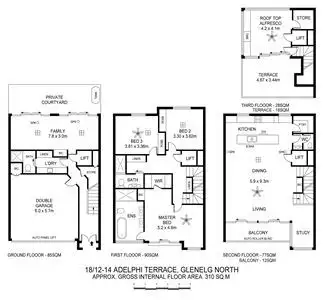 Floorplan of Homely house listing, 18/12-14 Adelphi Terrace, Glenelg North SA 5045