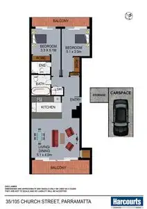 Floorplan of Homely apartment listing, 35/105 Church Street, Parramatta NSW 2150