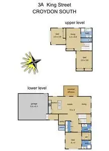 Floorplan of Homely townhouse listing, 3A King Street, Croydon South VIC 3136