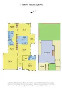 Floorplan of Homely house listing, 77 Matthews Road, Lovely Banks VIC 3213