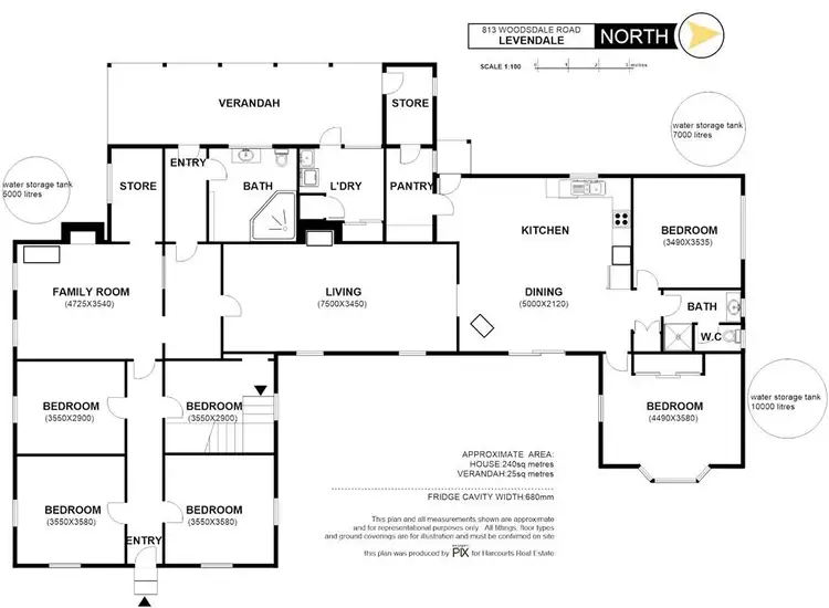 Floorplan of Homely house listing, 813 Woodsdale road, Levendale TAS 7120