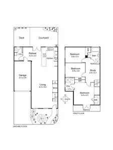 Floorplan of Homely townhouse listing, 1/5 Chandler Highway, Alphington VIC 3078