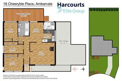 Floorplan of Homely house listing, 18 Cheeryble Place, Ambarvale NSW 2560