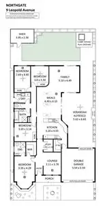 Floorplan of Homely house listing, 9 Leopold Avenue, Northgate SA 5085