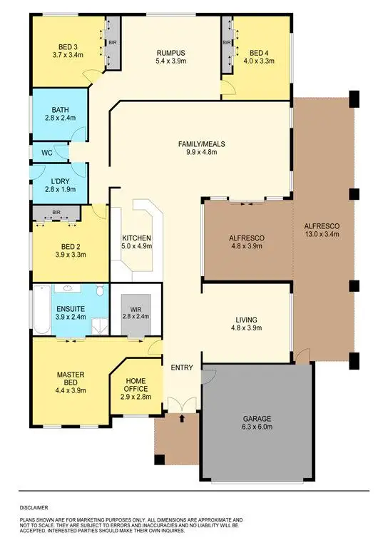 Floorplan of Homely house listing, 2028 Glenelg Highway, Scarsdale VIC 3351