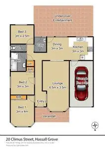 Floorplan of Homely house listing, 20 Climus Street, Hassall Grove NSW 2761