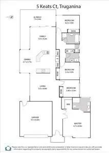 Floorplan of Homely house listing, 5 Keats Court, Truganina VIC 3029